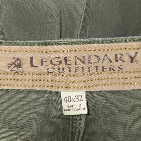 Legendary Outfitters Mens 40X32 Jeans Olive Green Denim Stretch Utility Gorpcore - Picture 2 of 16